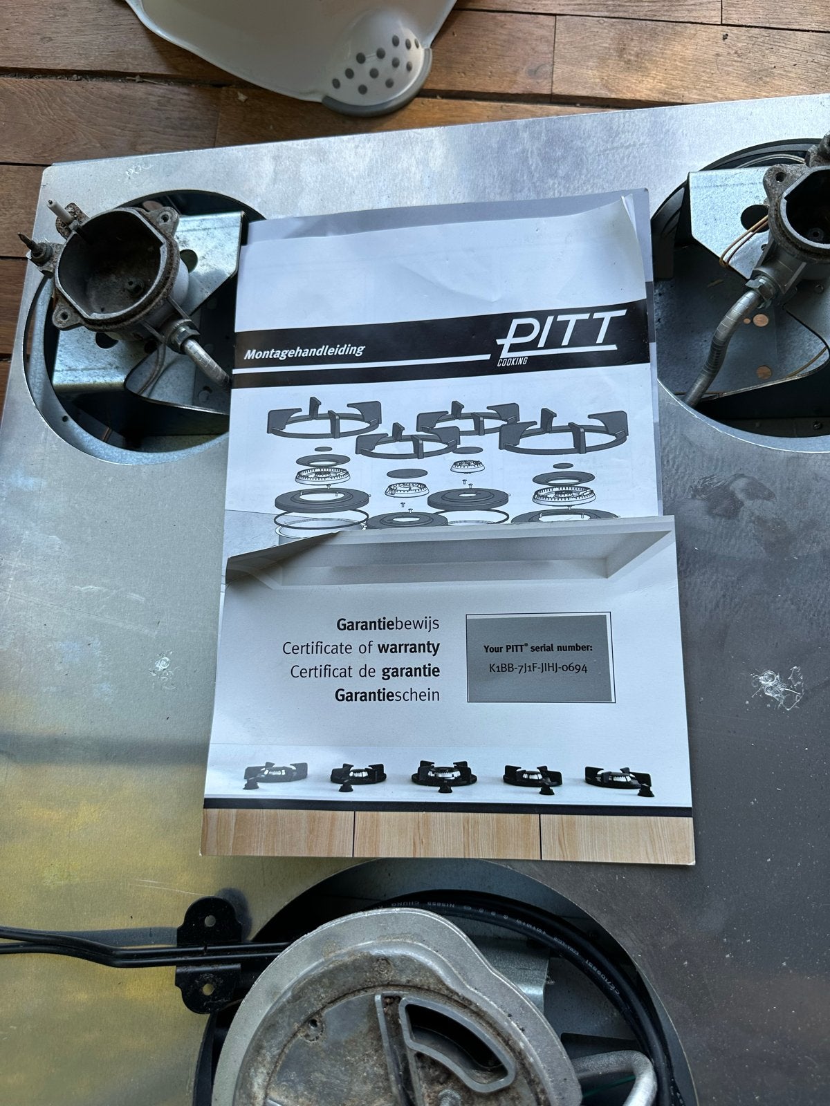 PITT Cooking gasfornuis - Inbouw kookplaat, Gebruikt, Inbouw, Gas, 4 kookzones