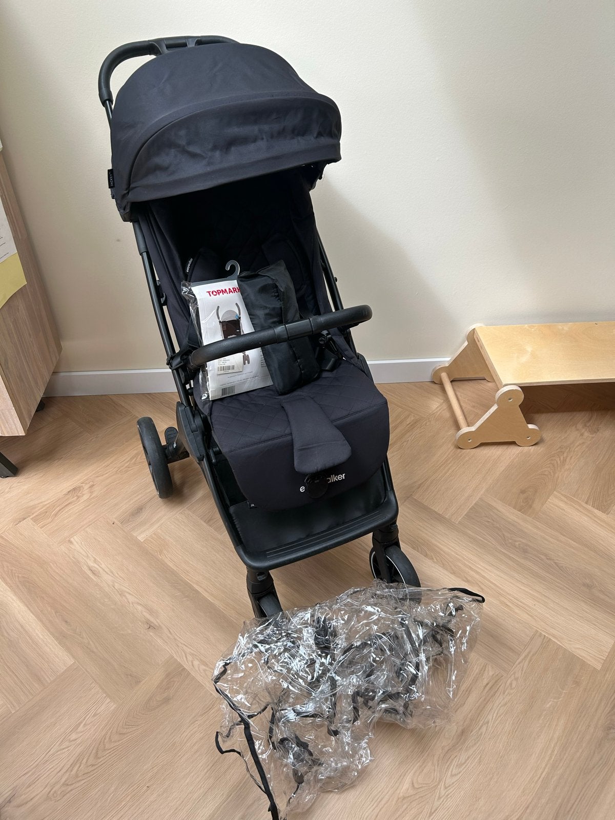 Zwarte Easywalker jackey XL Buggy, Ophalen, Zo goed als nieuw, Kinderwagen, Overige merken