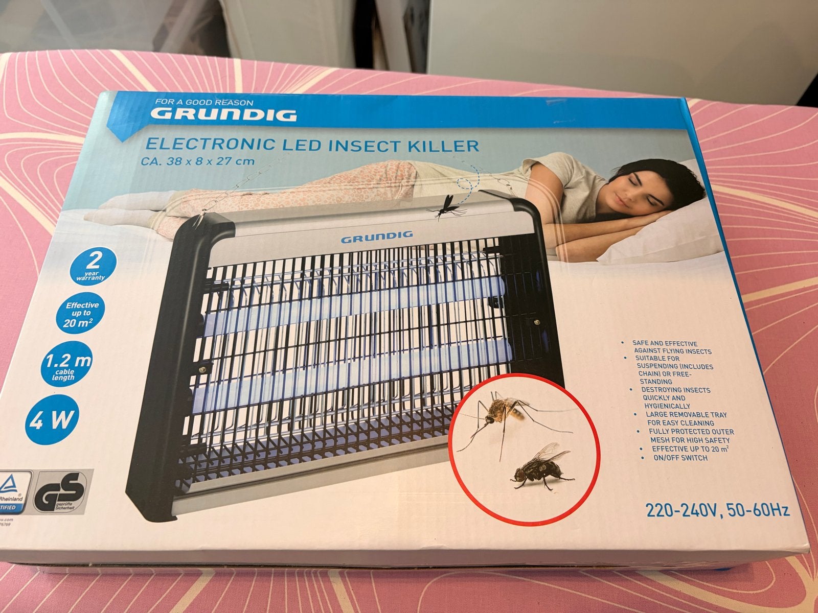 Grundig Elektronische LED Insectenverdelger - Nieuw in doos, Ophalen of Verzenden, Zo goed als nieuw