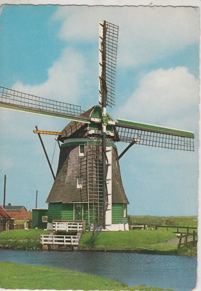 Molen Uitgeest Windmolen De Zien, Verzamelen, Ansichtkaarten | Nederland, Verzenden, 1980 tot heden, Ongelopen, Noord-Holland