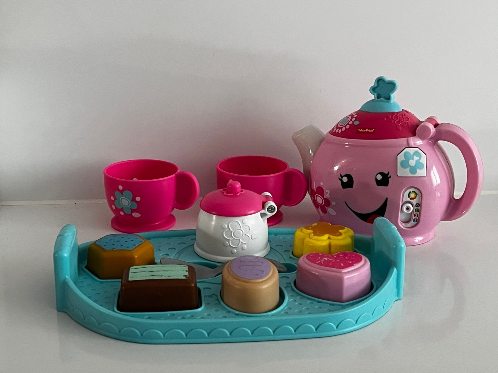 Fisher price theepot met licht en geluid, Ophalen of Verzenden, Zo goed als nieuw, Speelset, Met licht