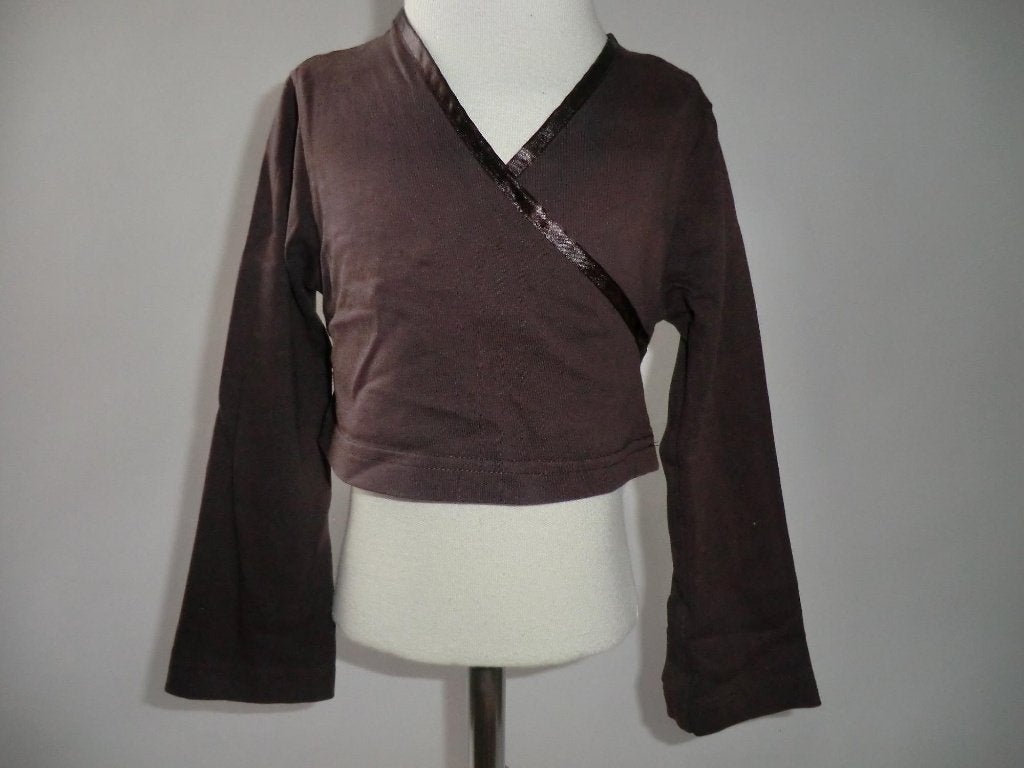 BRUIN overslag longsleeve/vestje 104 in ~~nieuw~~ staat, Kinderen en Baby's, Kinderkleding | Maat 104, Verzenden, Zo goed als nieuw