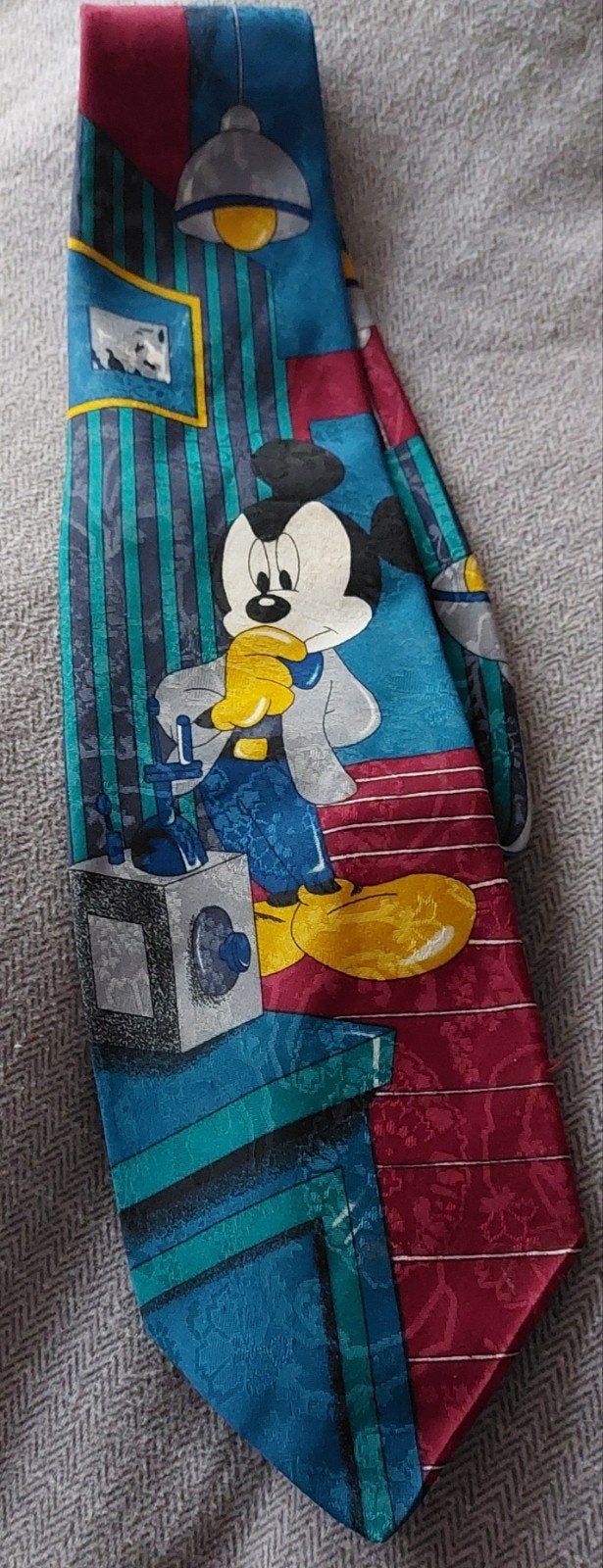 Set van 3 cartoon stropdassen: Sylvester en Mickey Mouse, Meerkleurig, Ophalen of Verzenden, Disney/Looney Tunes, Met patroon