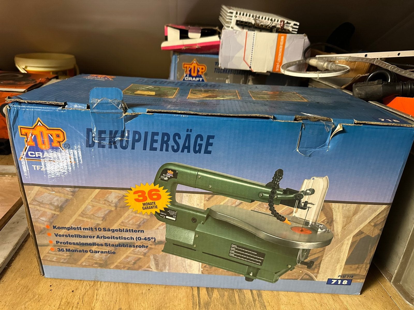 Nieuwe Decoupeerzaag Tafel - Nooit Gebruikt, Nog in Doos, Ophalen, Nieuw, Decoupeerzaag