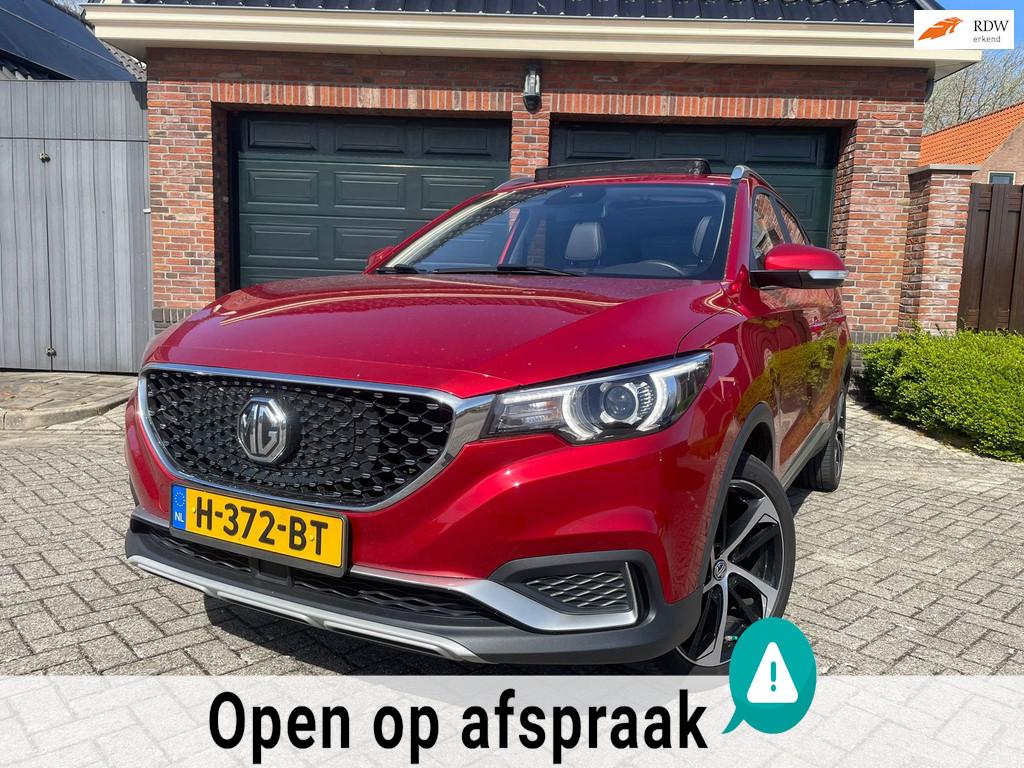 MG MG ZS EV Luxury 45 kWh NAVI PANORAMADAK CRUISE SOH 90%, Auto's, MG, Adaptive Cruise Control, Gebruikt, Zwart, ZS