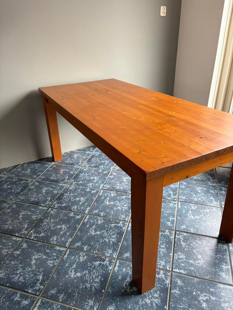 Robuuste eetafel 1,86 x 85, Huis en Inrichting, Tafels | Eettafels, Ophalen, Gebruikt, 50 tot 100 cm, Vijf personen of meer