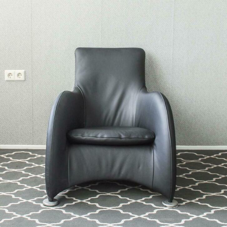2x Montis Loge uitgevoerd in mat zwart leder, Niet ingevuld, Niet ingevuld, Nieuw, Leer