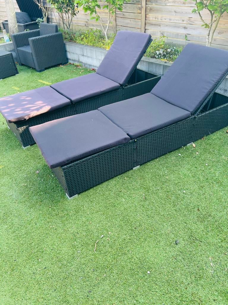 Ligbedden vidaxl, Tuin en Terras, Ophalen, Zo goed als nieuw