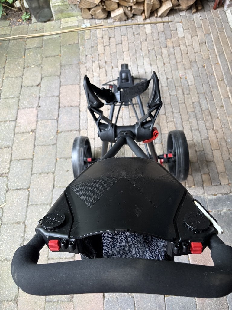 Golftrolley Big Max Autofold X als nieuw, Sport en Fitness, Golf, Ophalen, Gebruikt, Golfkar, Overige merken