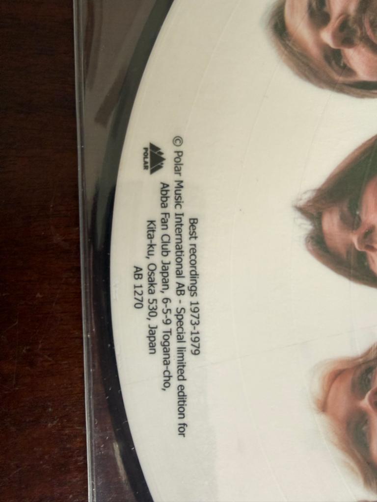 ABBA Picture Disc - Japanse Fanclub Editie (1973-1979), Picture disc, Ophalen of Verzenden, Zo goed als nieuw, 12 inch