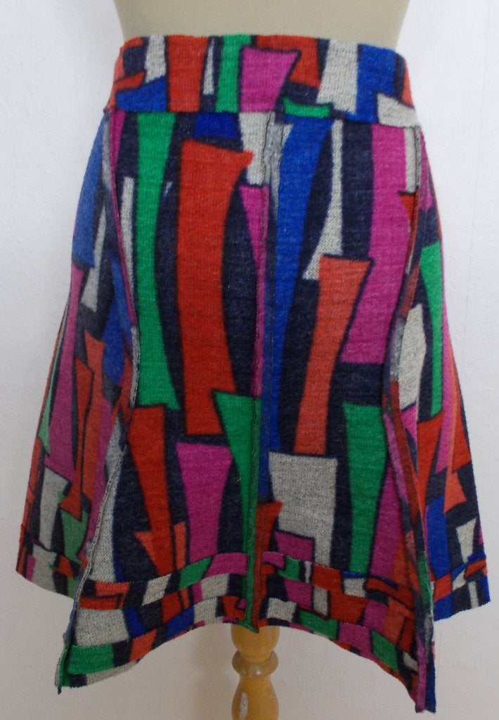Apart leuke kleuren rokje van Heart! L, Kleding | Dames, Rokken, Maat 42/44 (L), Zo goed als nieuw, Boven de knie, Meerkleurig