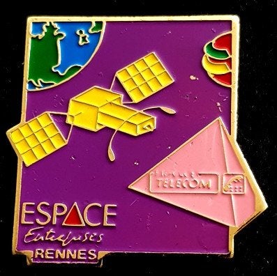 Espace Entrepices Rennes ruimtevaart pin, Verzenden, Nieuw, Transport, Speldje of Pin