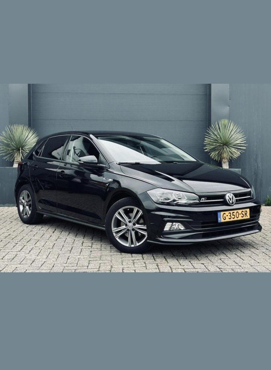 Volkswagen Polo 1.0 TSI 115pk R-Line  2019 Zwart 176.000km N, Auto's, Voorwielaandrijving, Zwart, 580 kg, Origineel Nederlands