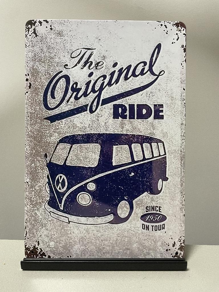 VW Volkswagen bus T1 metalen wandbord (Old Look), Ophalen of Verzenden, Nieuw, Auto's