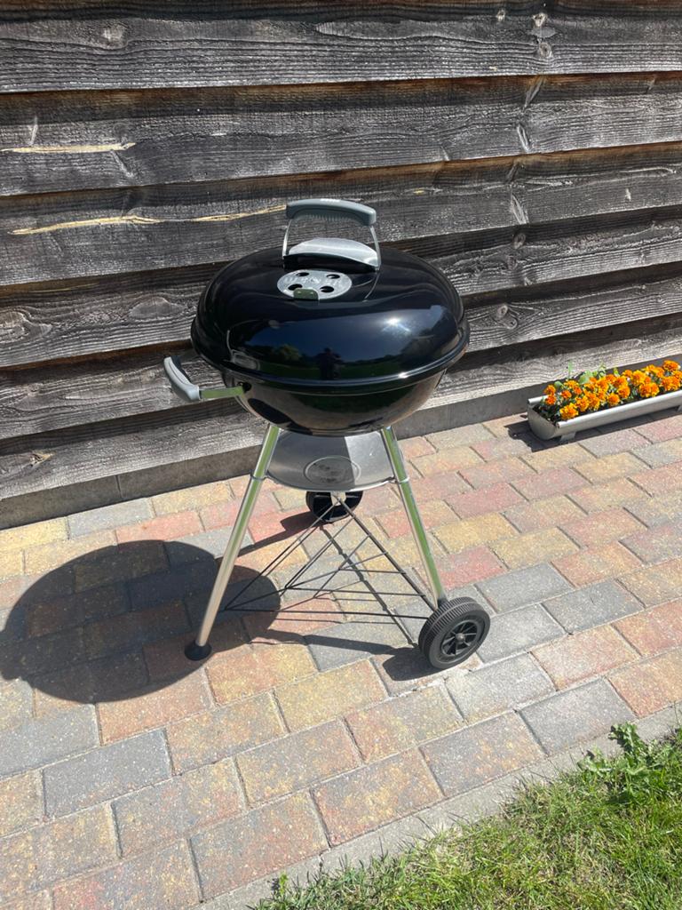 Weber Compact Kettle BBQ 47cm met hoes, Tuin en Terras, Ophalen, Gebruikt