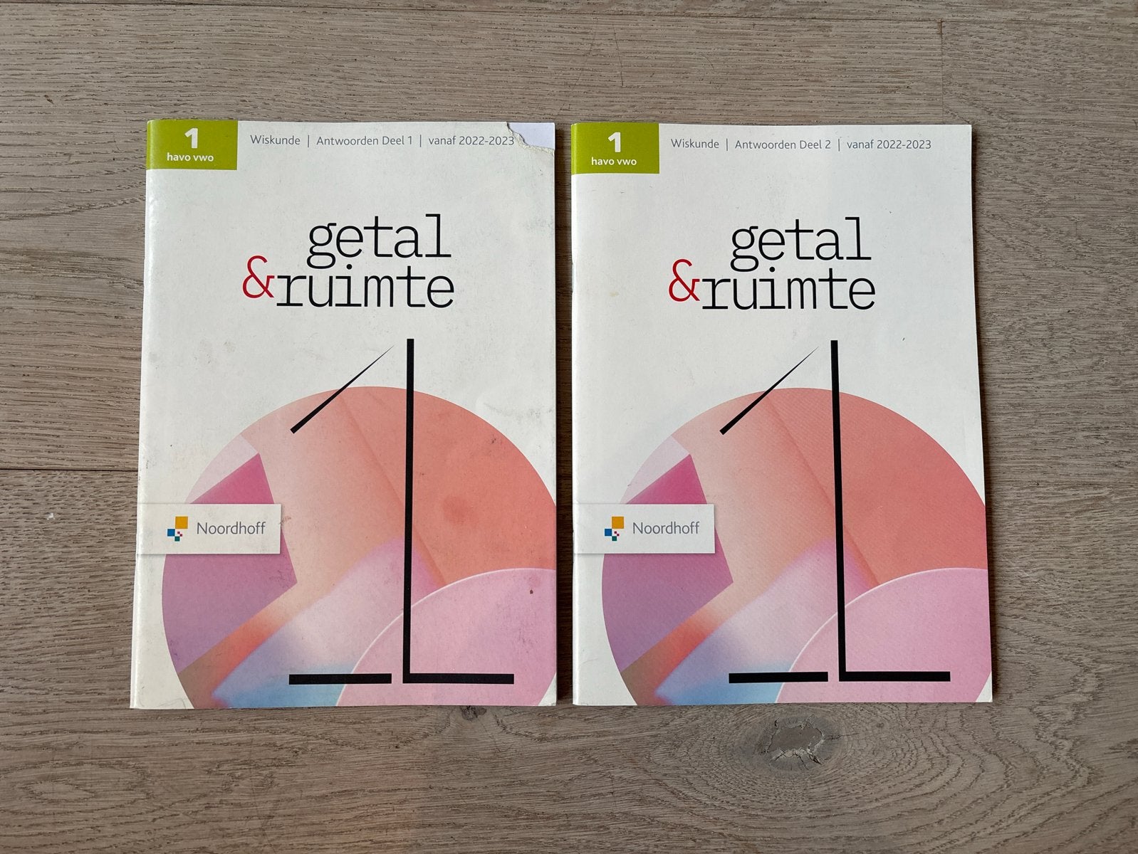 Antwoordenboekjes Wiskunde Getal en Ruimte Klas 1 HAVO VWO, Ophalen of Verzenden, Zo goed als nieuw, HAVO, Wiskunde A