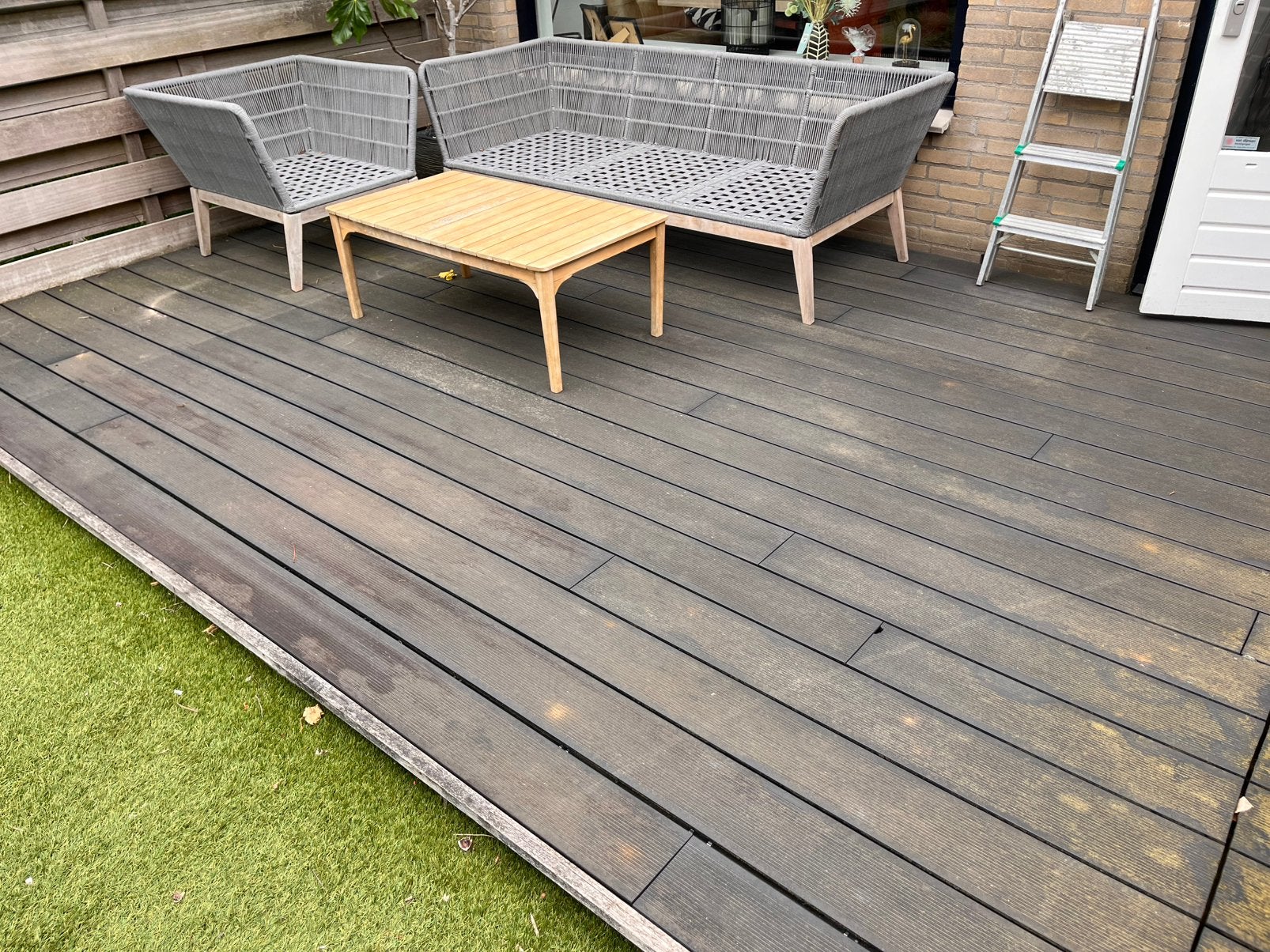 Terrasdelen, Tuin en Terras, Terrasdelen en Vlonders, Ophalen, Gebruikt, Composiet