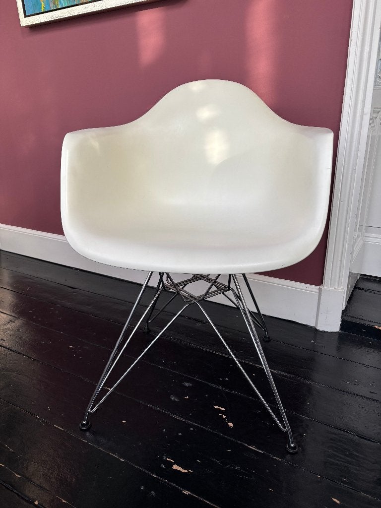 Vitra Eames Plastic Armchair DAR, Ophalen, Gebruikt, Wit, Design, Modern, Mid-century