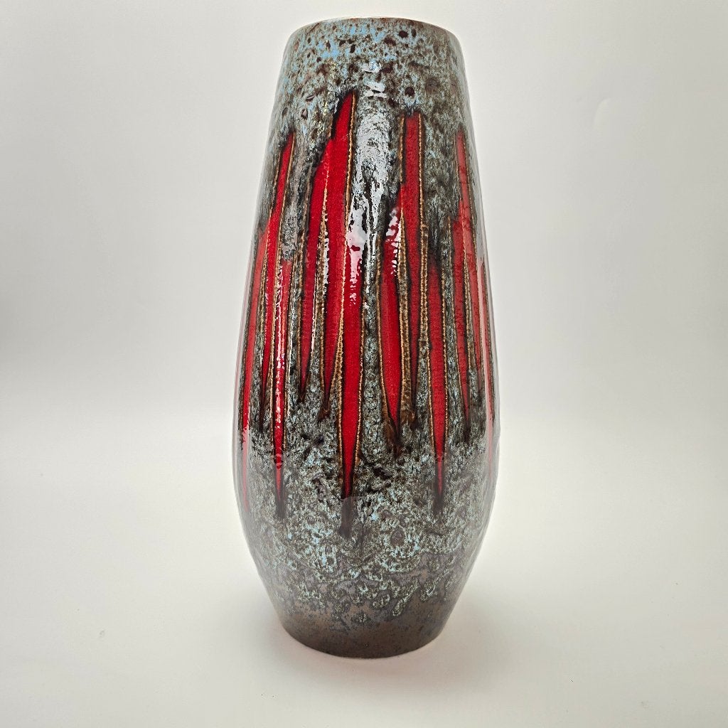 Vintage West-Duitse Fat Lava vaas. Scheurich 529-38 Lora, Antiek en Kunst, Antiek | Vazen, Ophalen of Verzenden