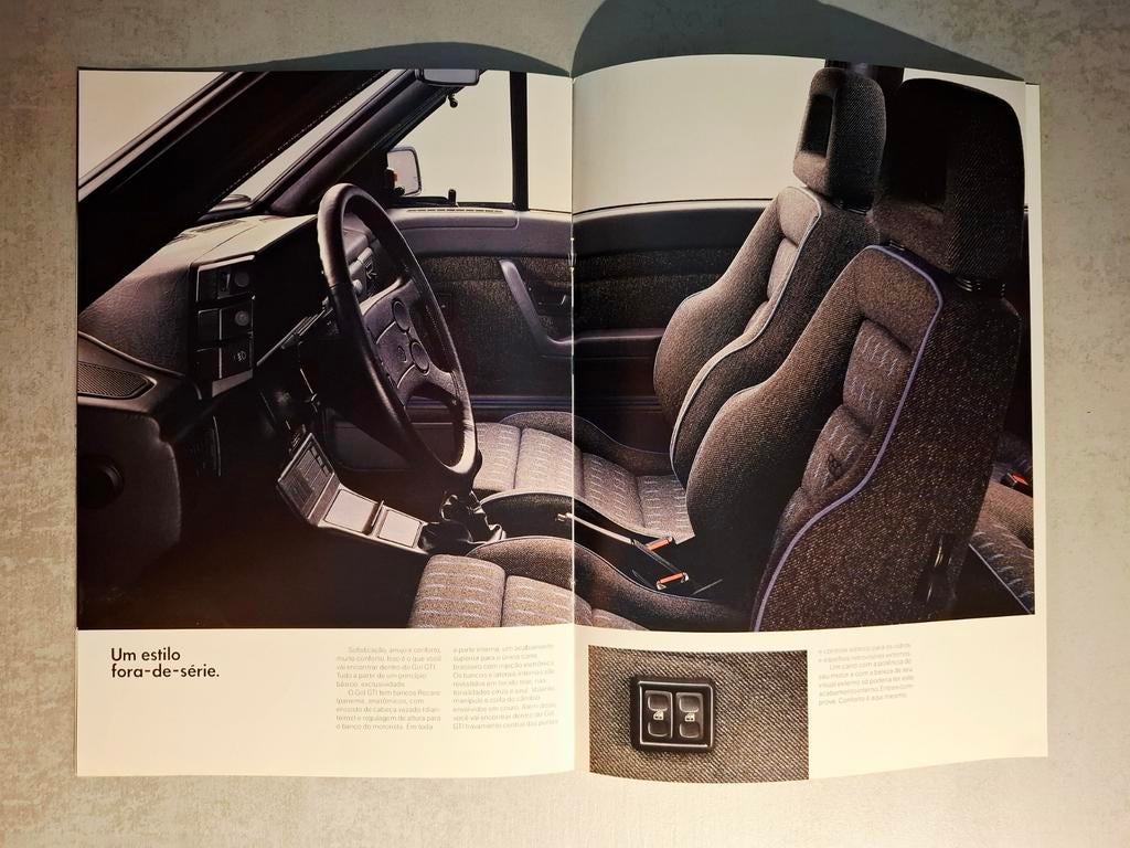 Braziliaanse Volkswagen Gol GTI brochure, Ophalen of Verzenden, Zo goed als nieuw, Volkswagen