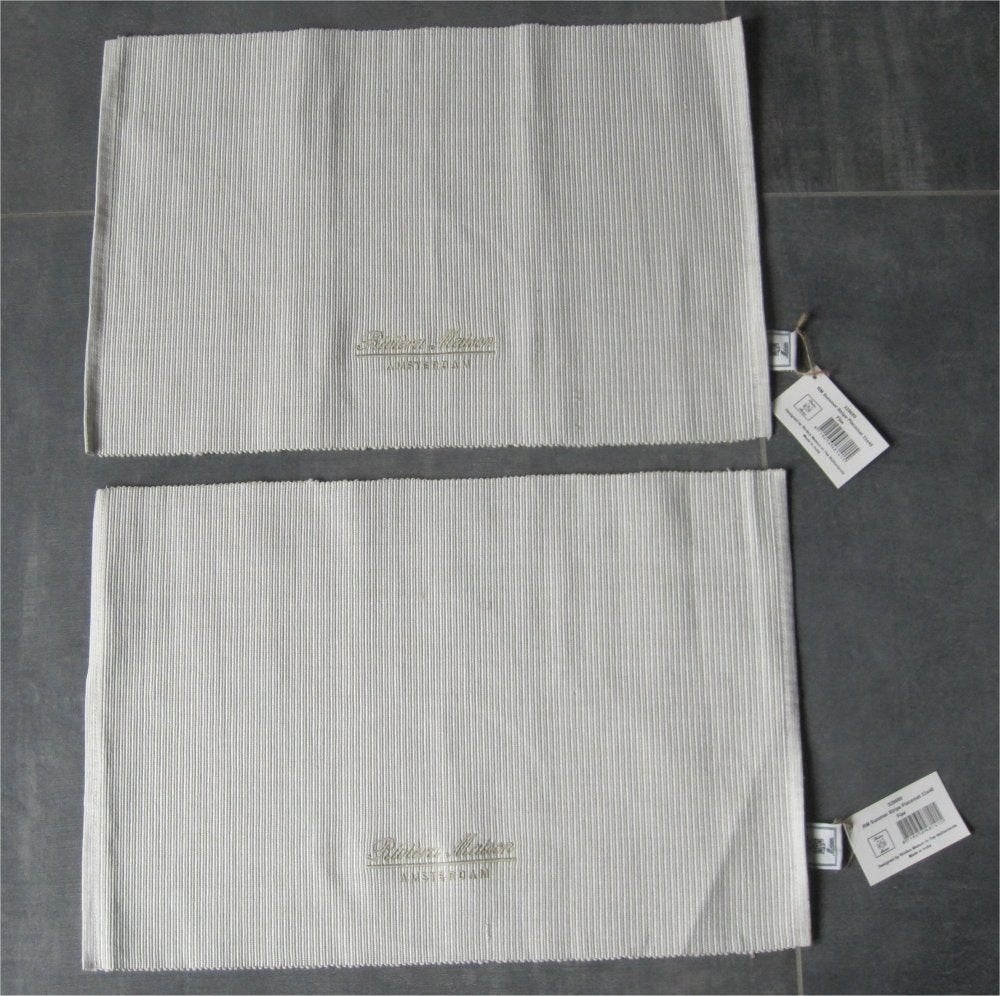 Riviera Maison - twee (nieuwe) placemats - Flax, Katoen, Wasbaar, Nieuw, Ophalen of Verzenden