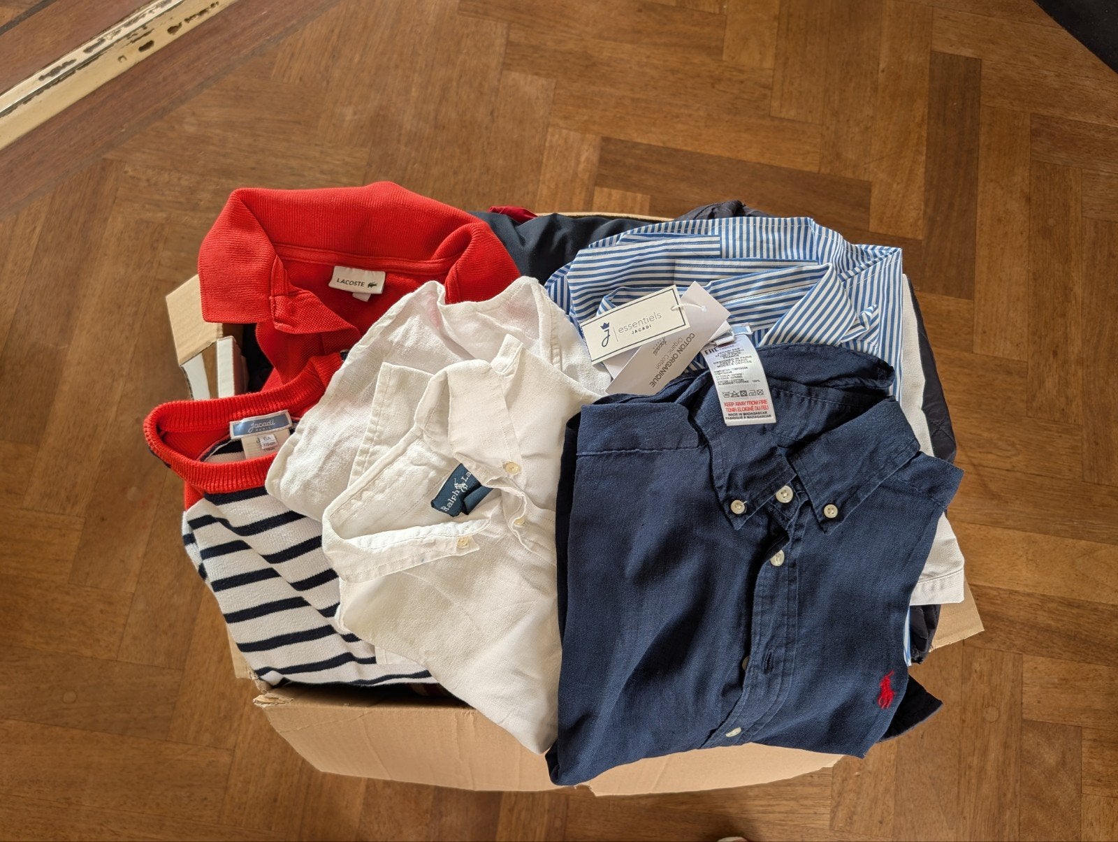 Doos merkkleding jongens/unisex (6-10 jaar), Ophalen of Verzenden