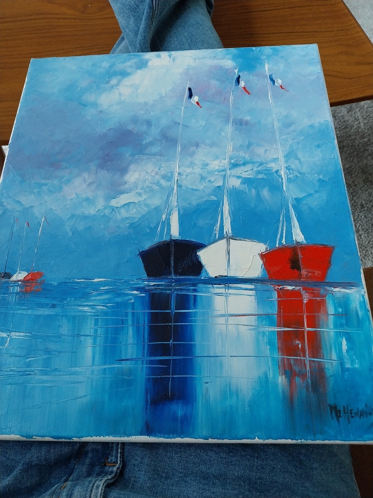 Les drepeaux , de vlaggen, Ophalen