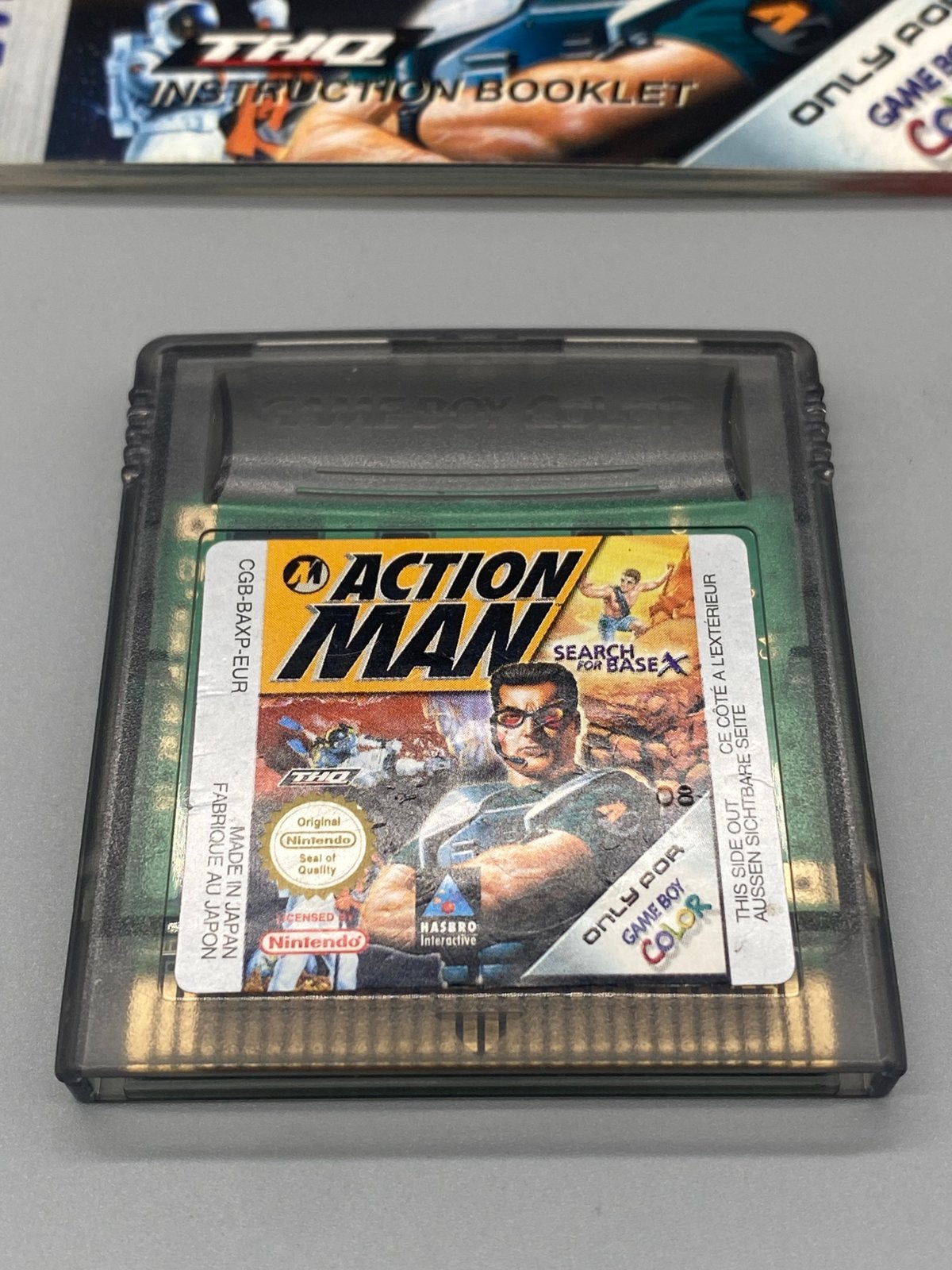 Nintendo Game Boy Color Action Man Search for Base X Boekje, Avontuur en Actie, 1 speler, Hasbro Interactive, Ophalen of Verzenden