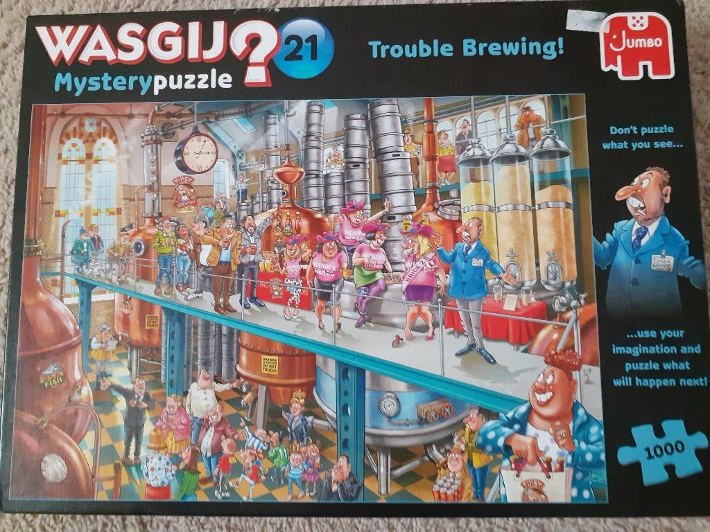 Wasgij puzzel (21), Hobby en Vrije tijd, Denksport en Puzzels, Ophalen of Verzenden, 500 t/m 1500 stukjes, Zo goed als nieuw, Legpuzzel