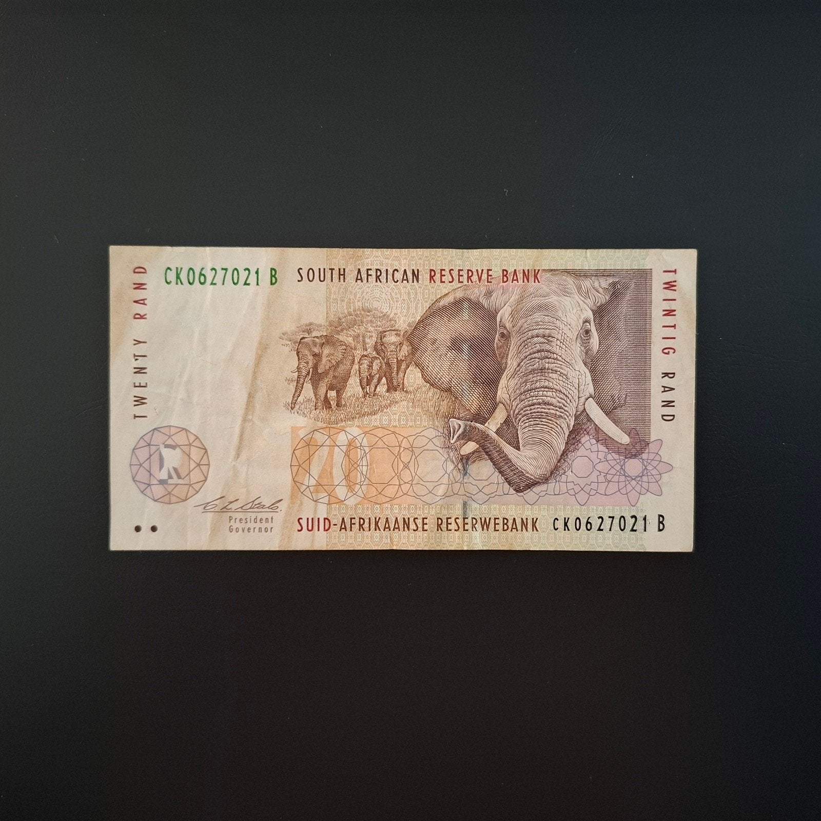 20 rand Zuid-Afrika #006, Postzegels en Munten, Bankbiljetten | Afrika, Verzenden, Zuid-Afrika, Los biljet