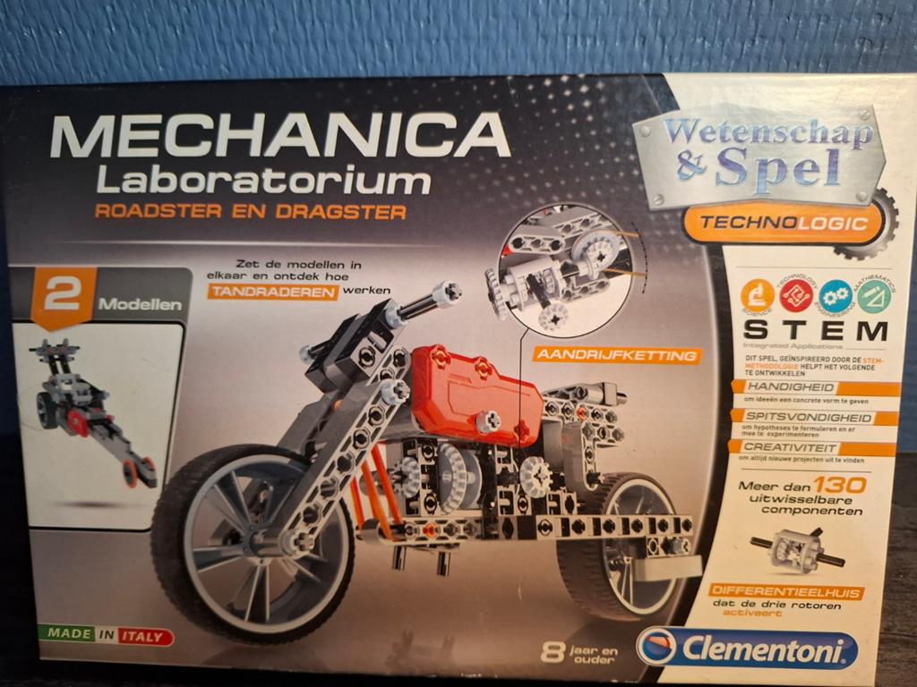 Clementoni Mechanica Laboratorium Roadster & Dragster, Ophalen of Verzenden, Zo goed als nieuw, Bouwen