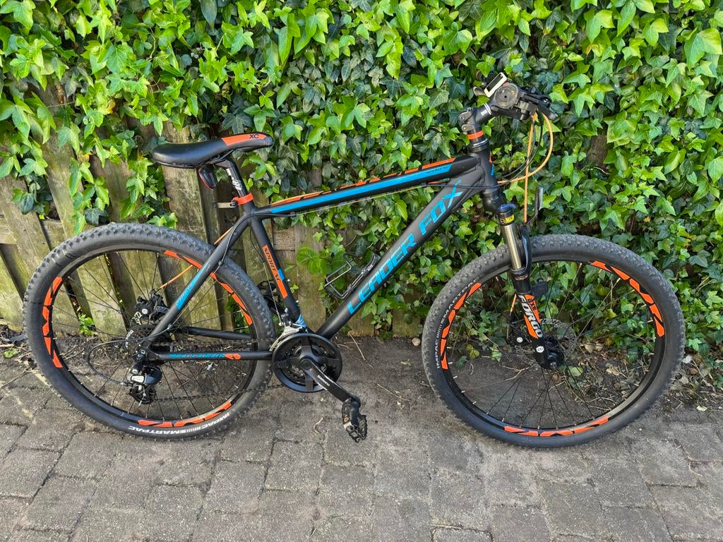 Leader Fox Mountainbike - Zwart/Oranje, Fietsen en Brommers, Overige merken, Gebruikt, Hardtail, Heren