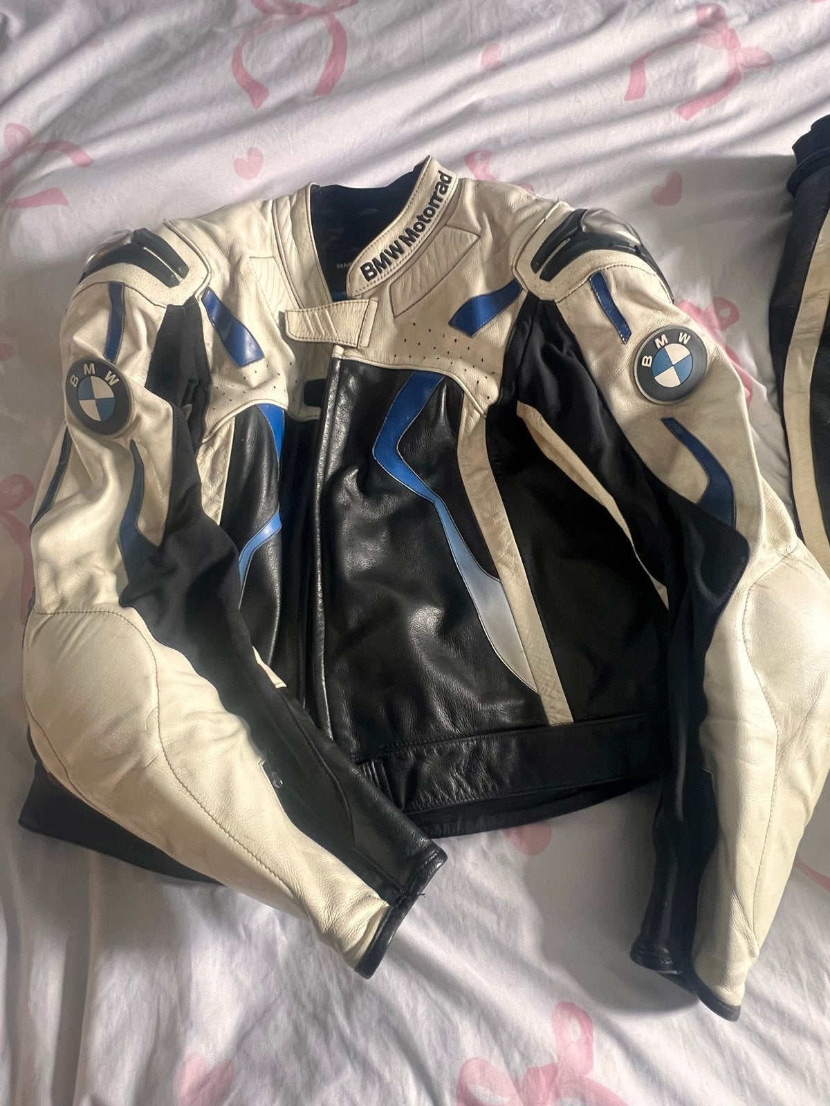 BMW Motorpak 2-delig Leer - Jas Maat 54, Broek Maat 52, Ophalen of Verzenden, Tweedehands, Heren, Combipak