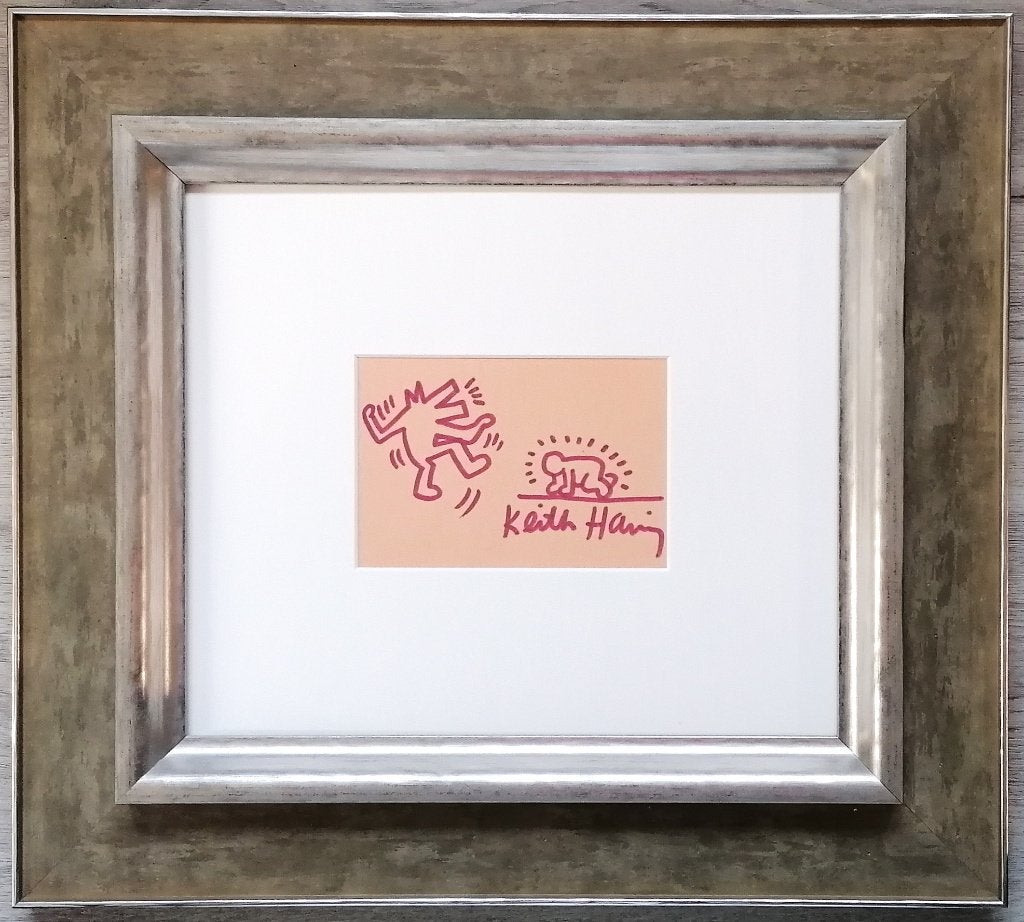 Tekening Keith Haring, Antiek en Kunst, Kunst | Schilderijen | Abstract, Ophalen