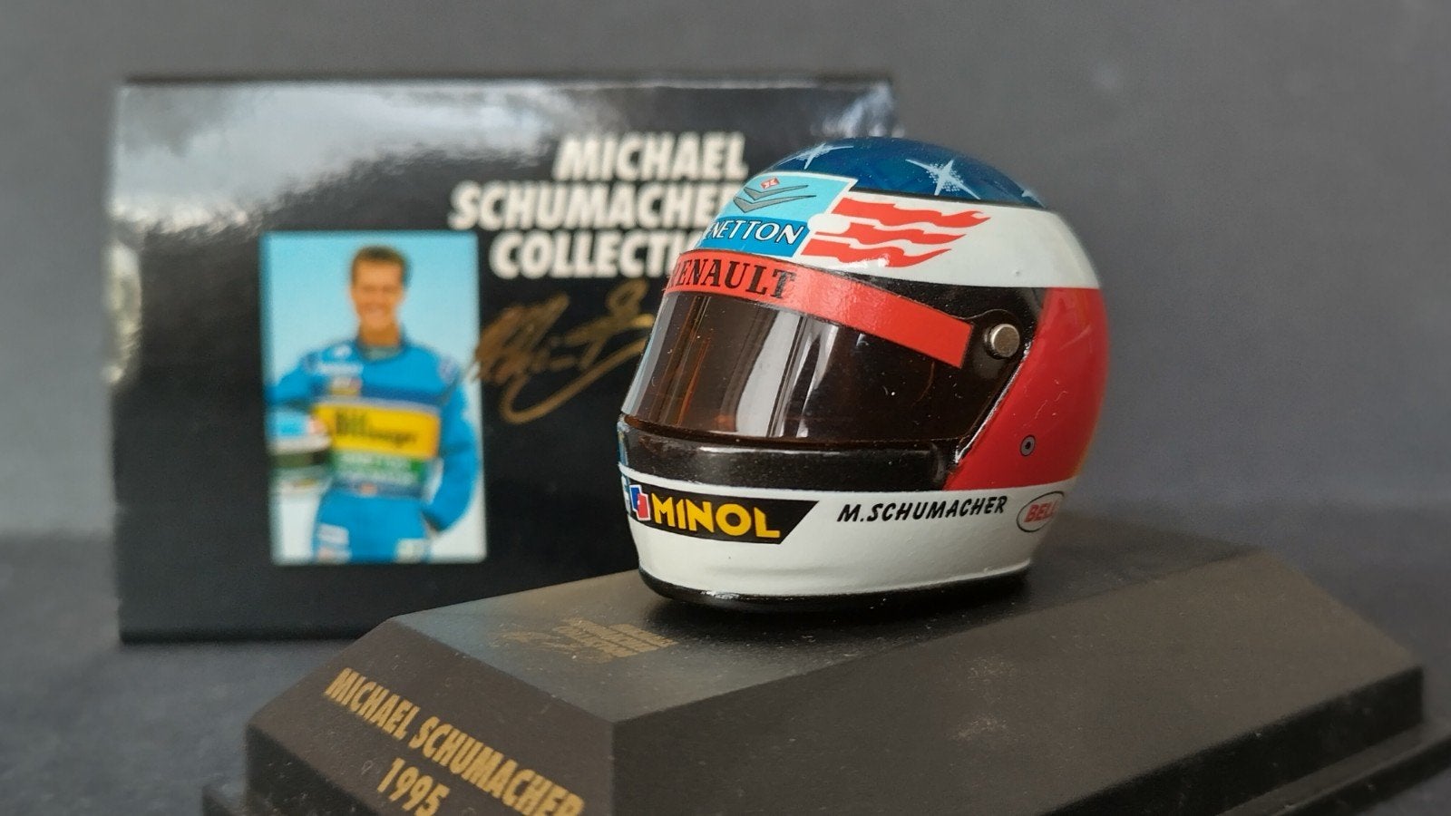 Helm Bell Michael Schumacher 1995 1;8 Minichamps Pol, Hobby en Vrije tijd, Modelauto's | 1:5 tot 1:12, ., Nieuw, ., Toebehoren