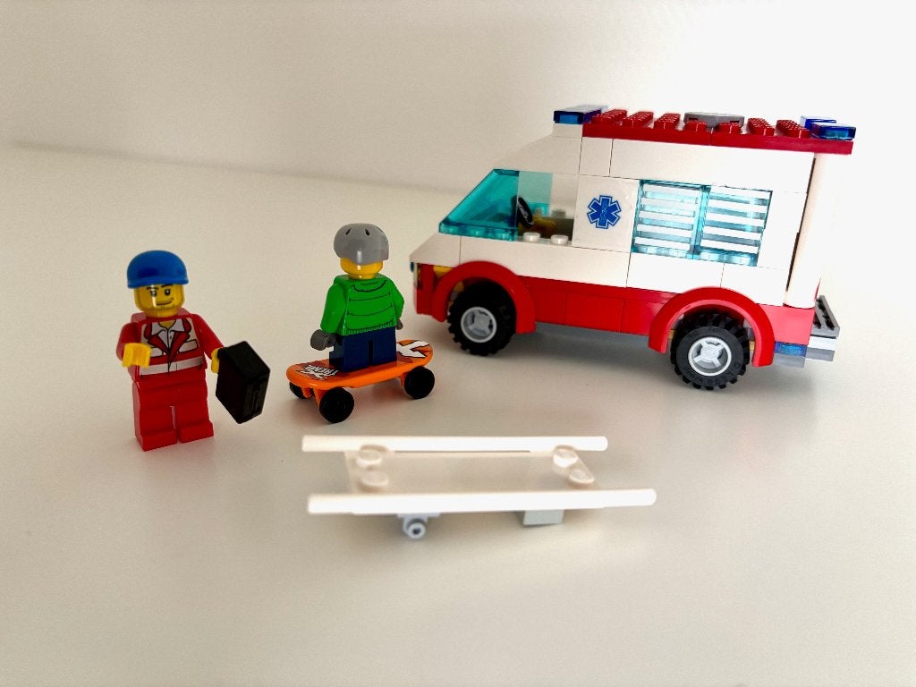 Lego Ambulance, Camper en Paardentrailer, Ophalen of Verzenden, Gebruikt, Lego