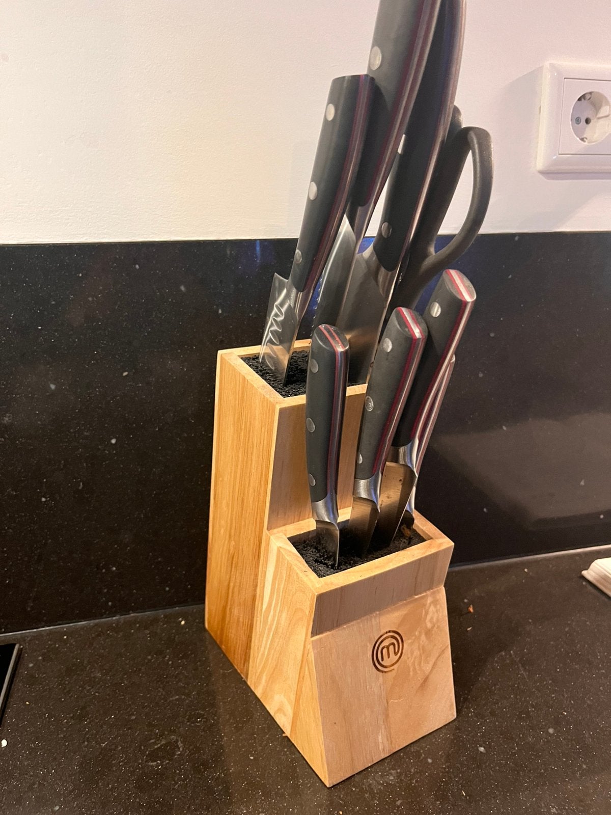 Masterchef Messenset, Ophalen of Verzenden, Zo goed als nieuw, Rvs of Chroom