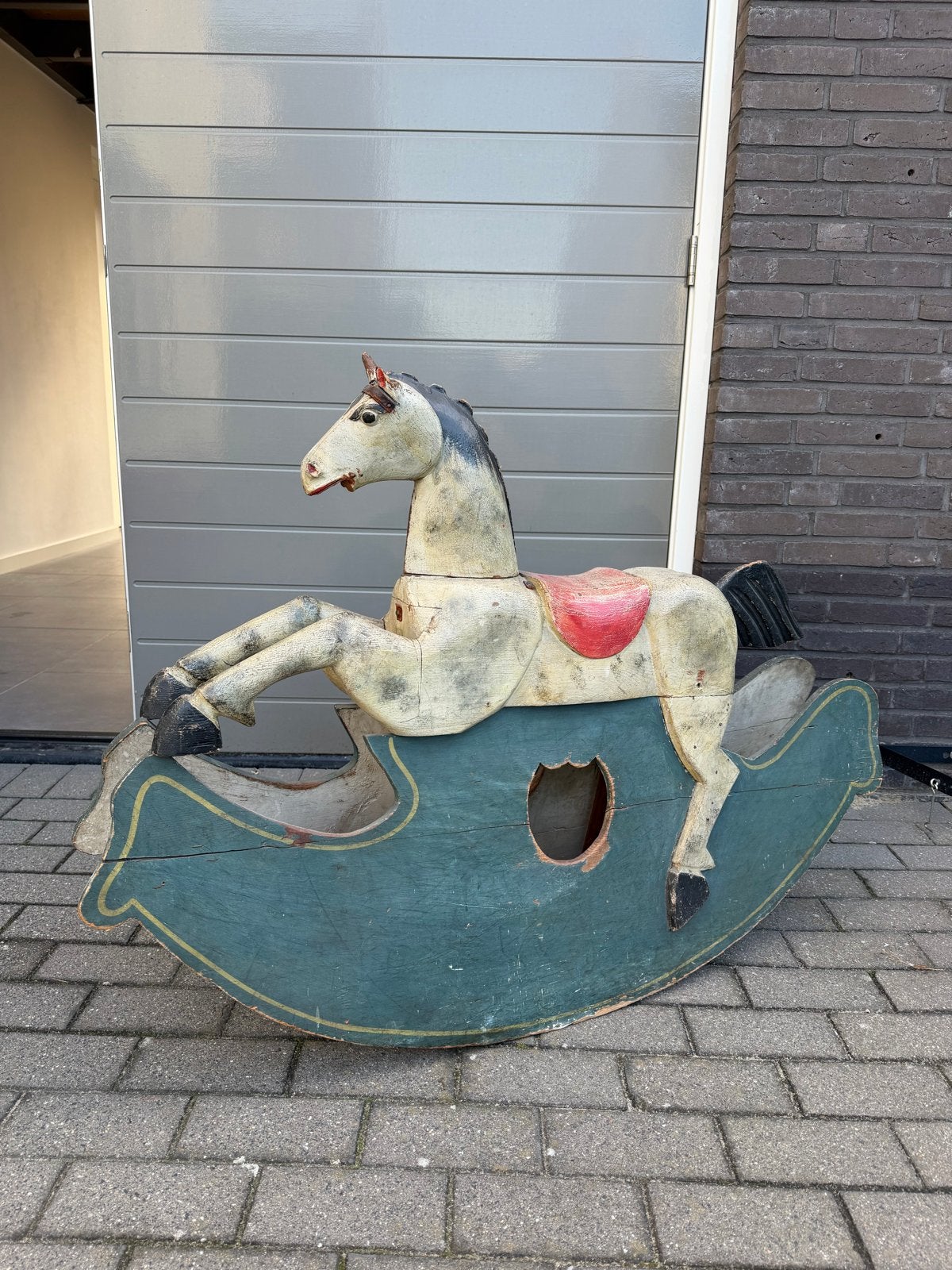 Antiek houten hobbelpaard - Decoratief en charmant, Antiek en Kunst, Ophalen