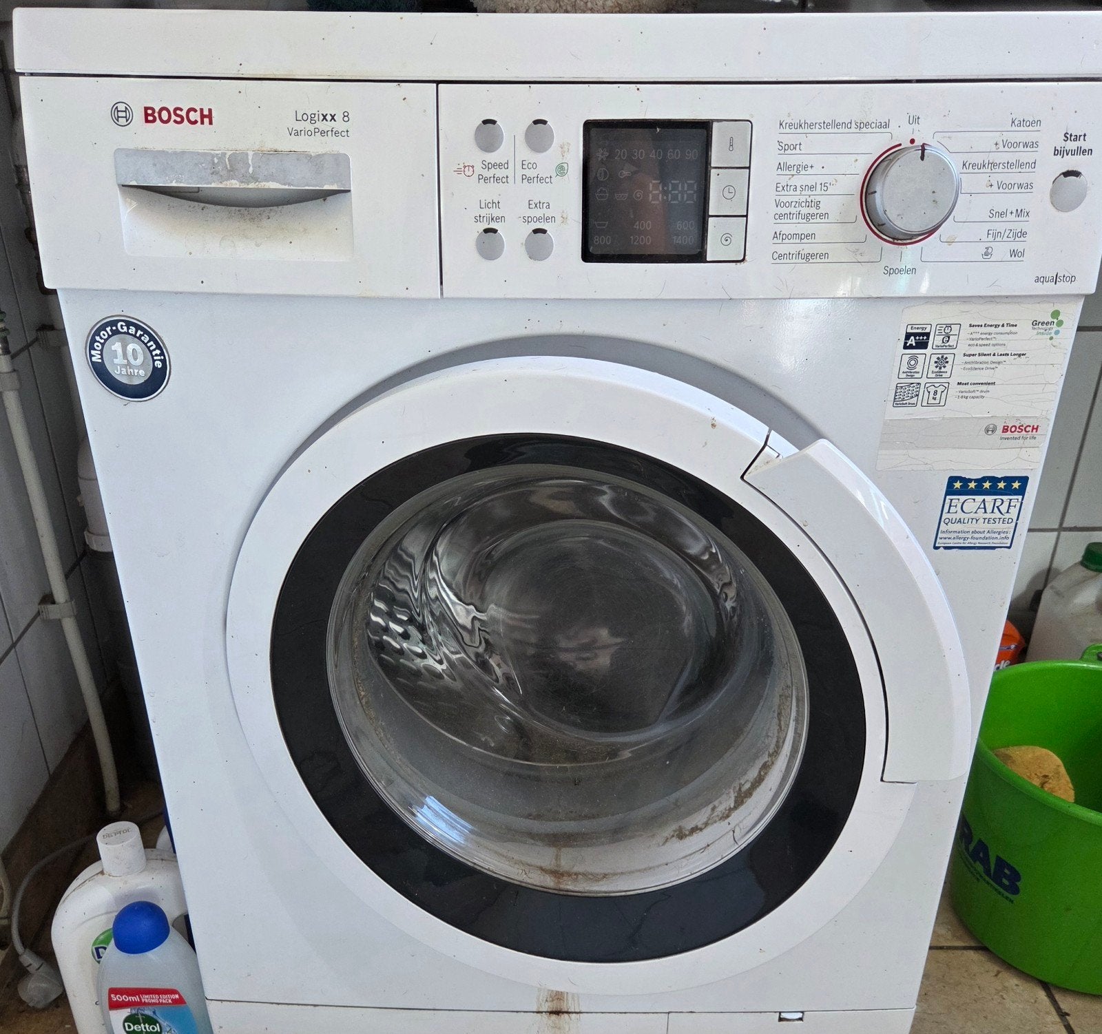 Bosch Logixx 8 VarioPerfect Wasmachine - 8kg, A+++, Ophalen, Gebruikt, 8 tot 10 kg, 1600 toeren of meer