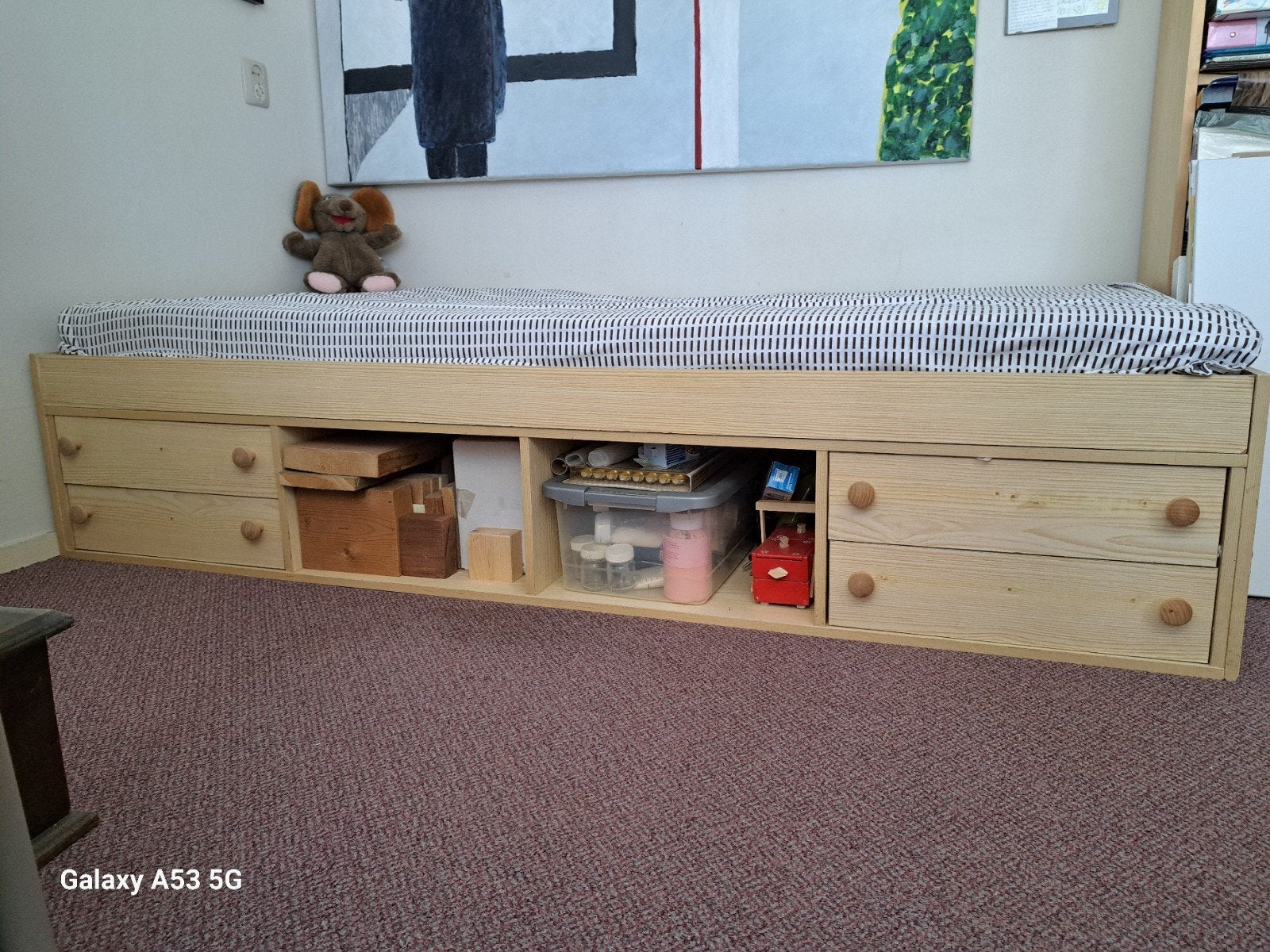 Kajuitbed 0.92x1.94x0.39, 50 tot 70 cm, 105 cm of meer, Ophalen of Verzenden, Zo goed als nieuw