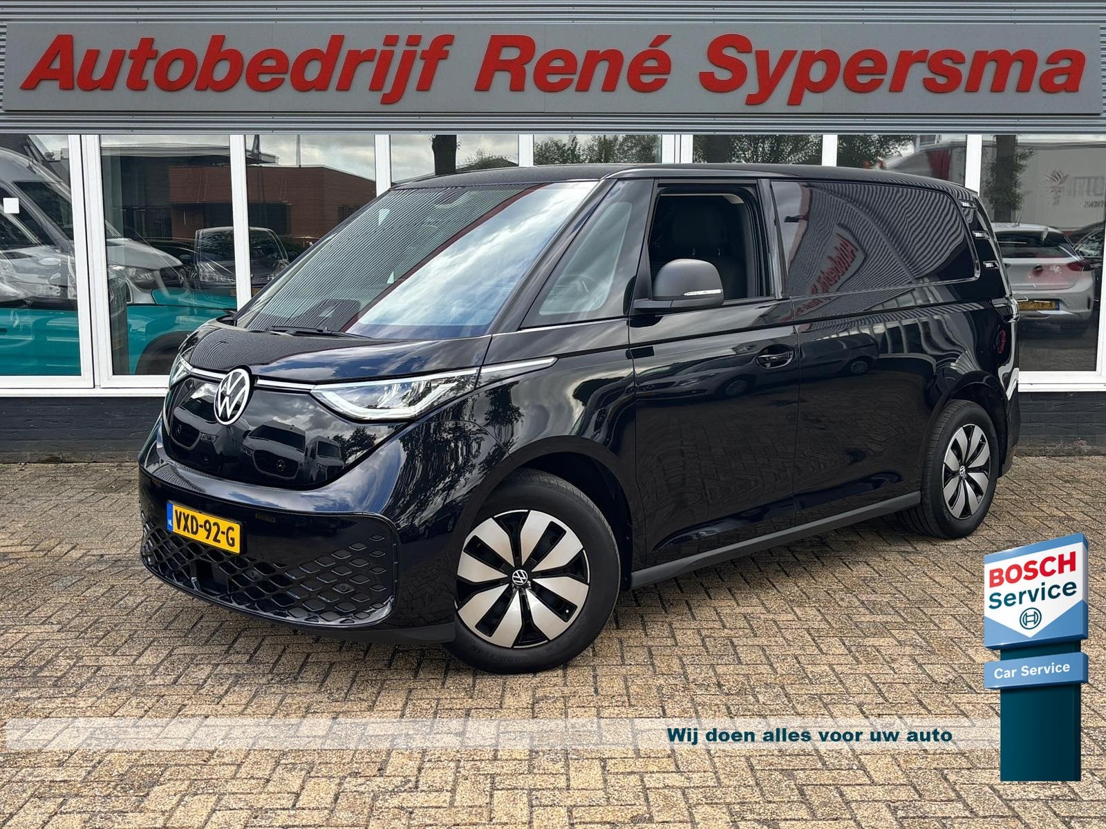 Volkswagen ID. Buzz Cargo 77 kWh | Sfeerverlichting | Stoelv, Auto's, Automaat, Dealer onderhouden, Gebruikt, Zwart