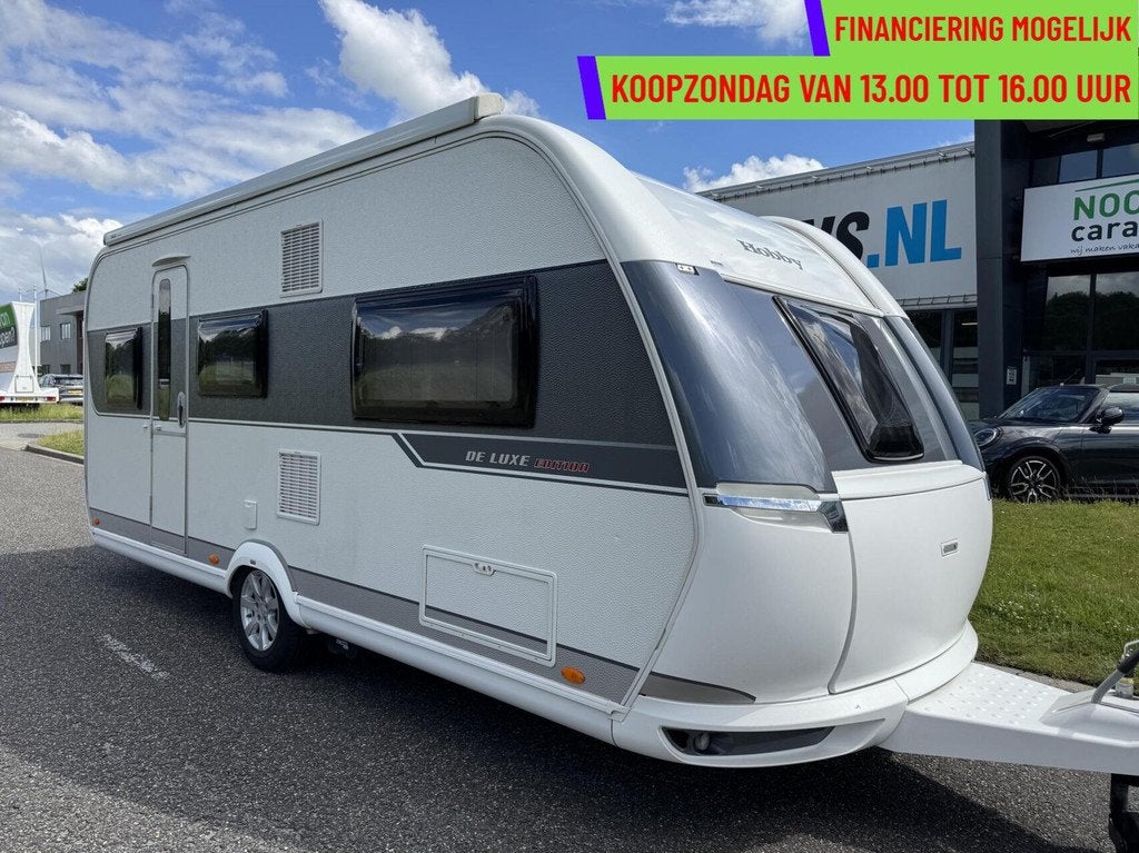 Hobby 495 UL DE LUXE ED., ENKELE BEDDEN,RONDZIT,MOVER,LUIFEL, Caravans en Kamperen, Caravans, Mover, Rondzit, Hobby, 7 tot 8 meter