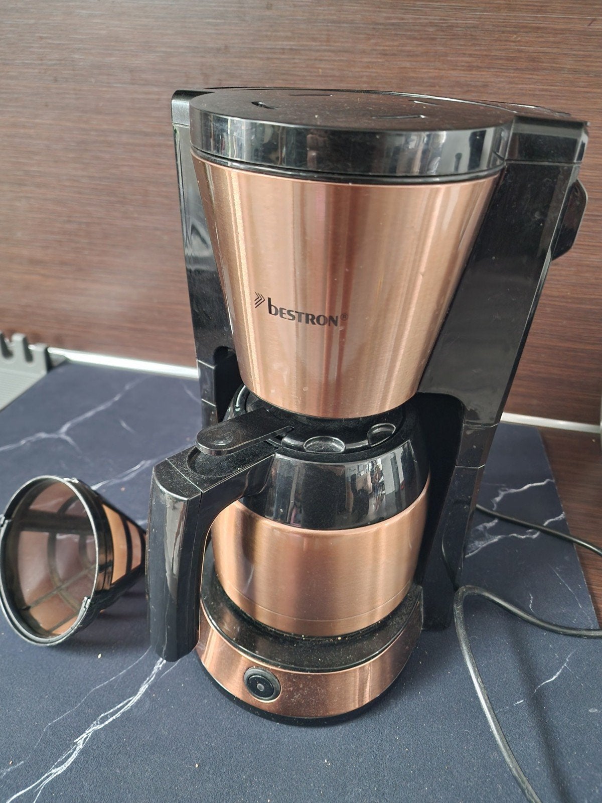 Bestron Koffiezetapparaat Koperkleurig, Gebruikt, Koffiemachine, Gemalen koffie, Ophalen of Verzenden