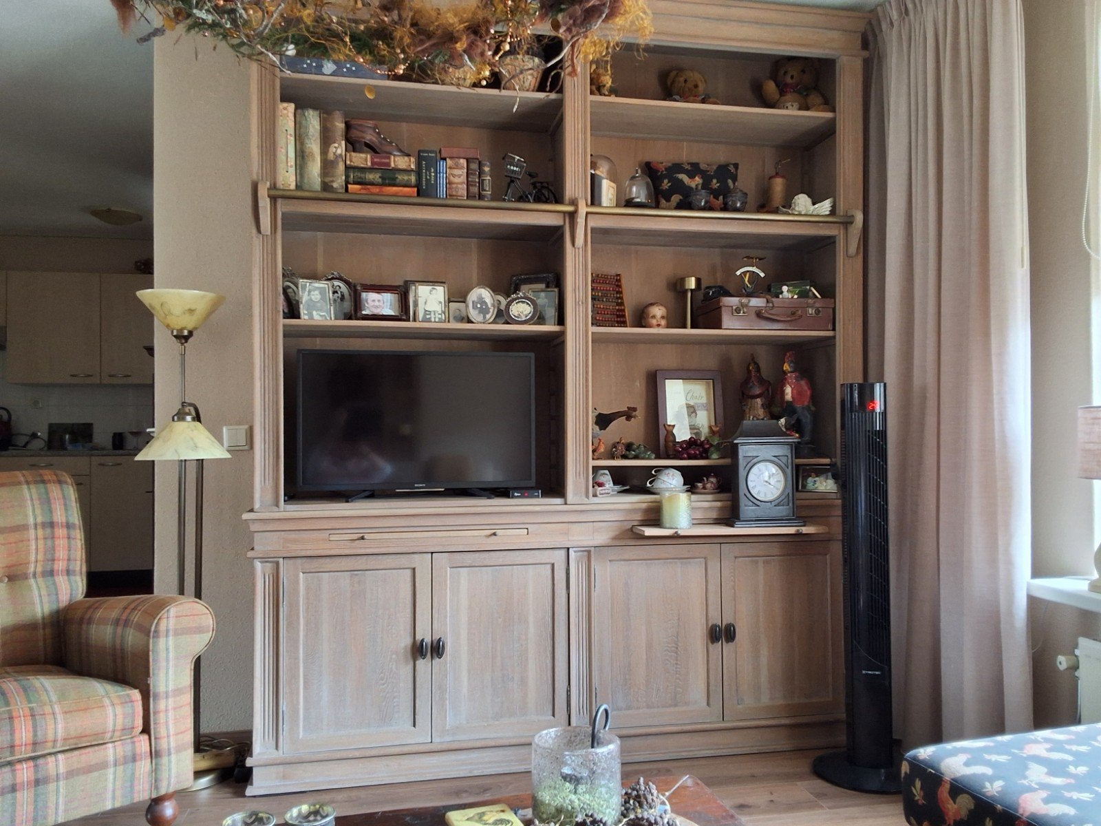 Bibliotheekkast met trap, Huis en Inrichting, Kasten | Boekenkasten, Ophalen, 25 tot 50 cm, 200 cm of meer, 200 cm of meer