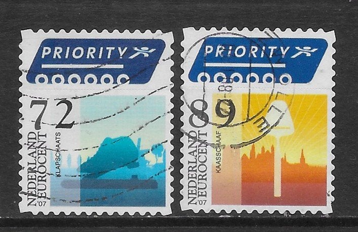 2007, Priority-zegels(klapschaats/kaasschaaf[2480-81](K1111), Ophalen of Verzenden