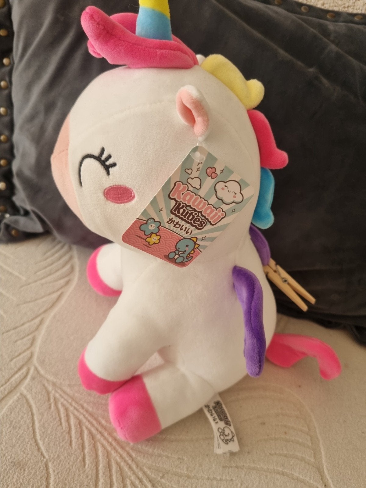 Kawaii Knuffel Eenhoorn - Super Zacht met Originele Kaartjes, Ophalen of Verzenden, Zo goed als nieuw, Eenhoorn, Met label