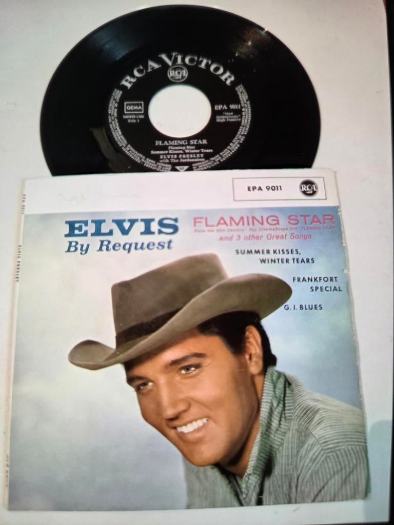 Elvis Presley - Flaming Star EP (RCA Victor, 1961), Gebruikt, 7 inch, 1960 - 1969, Fotohoes