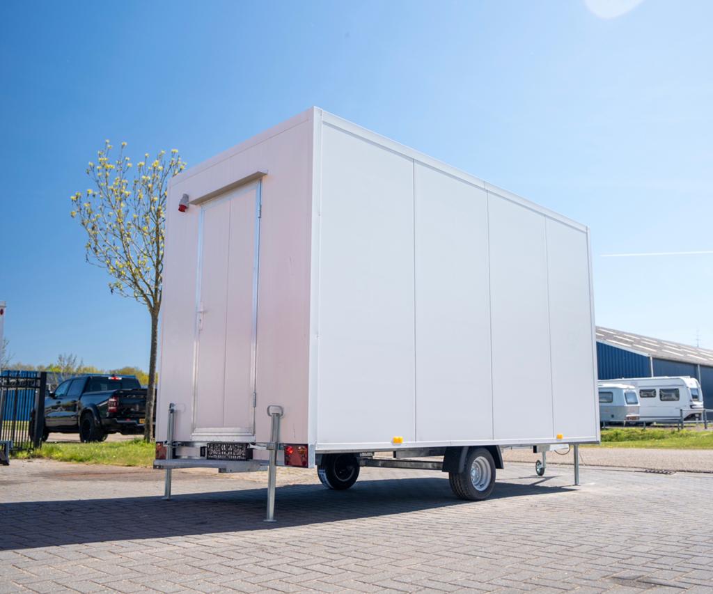 Nieuwe snelverkeer schaftwagen / bouwkeet 4 x 2 meter, Ophalen, Nieuw