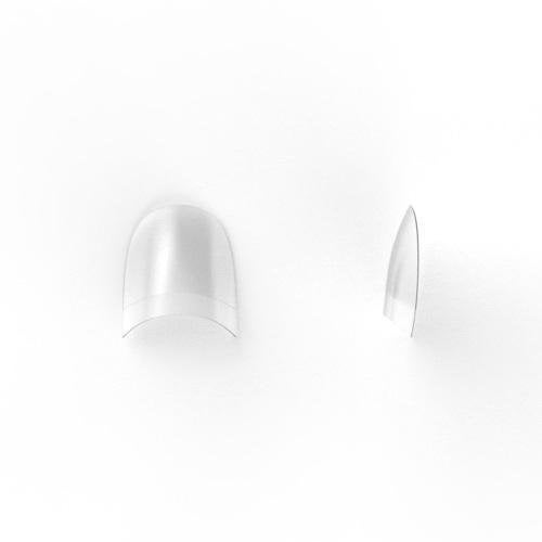 2+1 Gratis - Rounded Clear Manicure Tips – Kort opzetstuk, Overige kleuren, Verzenden, Nieuw, Handen en Nagels