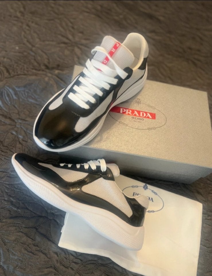 Prada cup zwart wit (maat: 43), Kleding | Heren, Schoenen, Zwart, Nieuw, Ophalen of Verzenden, Sneakers of Gympen